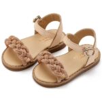 Βαπτιστικά Δερμάτινα Πέδιλα BABYWALKER Nude GR0101
