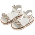 Βαπτιστικά Δερμάτινα Πέδιλα BABYWALKER Λευκό Πέρλα GR0101
