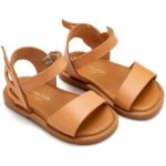 Βαπτιστικά Δερμάτινα Πέδιλα BABYWALKER Natural GR0106