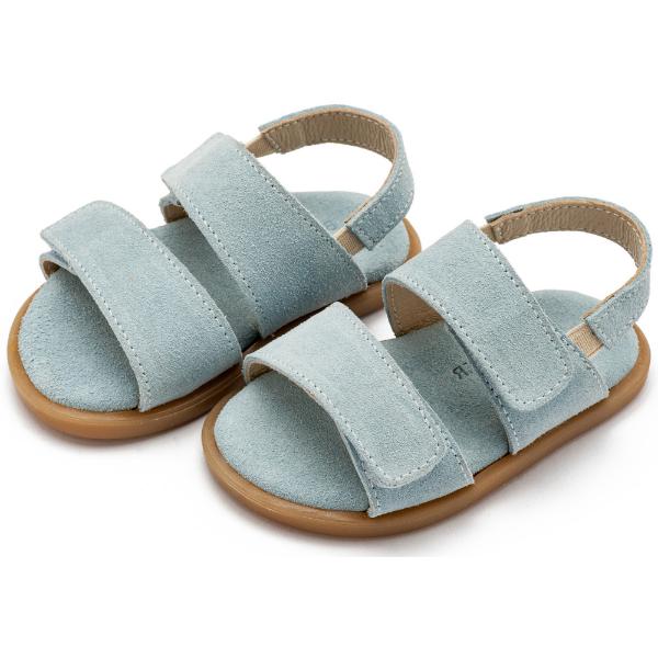 Βαπτιστικά Δερμάτινα Πέδιλα BABYWALKER Γαλάζιο GR0112