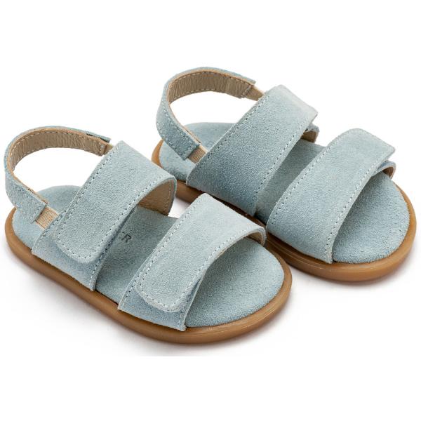 GR0112-MINERAL1-BABYWALKER Βαπτιστικά Δερμάτινα Πέδιλα BABYWALKER Γαλάζιο GR0112