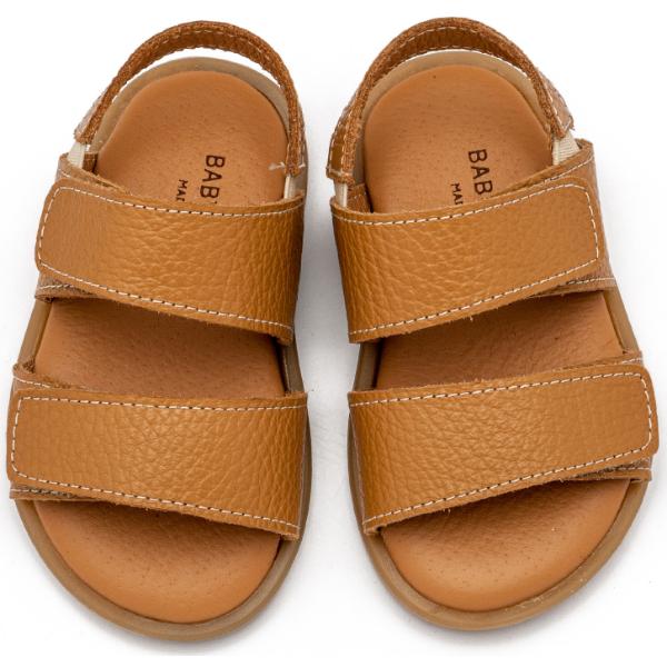 Βαπτιστικά Δερμάτινα Πέδιλα BABYWALKER Τερακότα GR0112