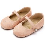 Βαπτιστικές Suede Μπαλαρίνες BABYWALKER Nude LU6009