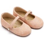 Βαπτιστικές Suede Μπαλαρίνες BABYWALKER Nude LU6009