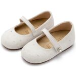 Βαπτιστικές Suede Μπαλαρίνες BABYWALKER Λευκό Πάγου LU6009