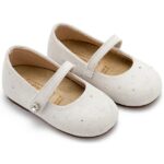 Βαπτιστικές Suede Μπαλαρίνες BABYWALKER Λευκό Πάγου LU6009