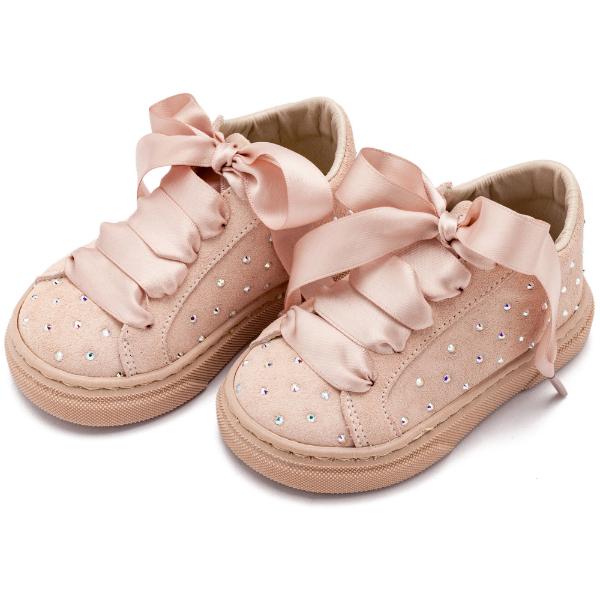 Βαπτιστικά Suede Sneakers BABYWALKER Nude LU6115