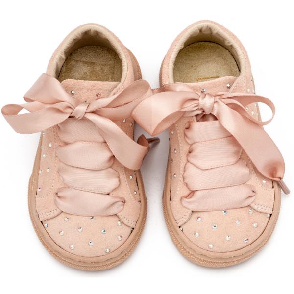 Βαπτιστικά Suede Sneakers BABYWALKER Nude LU6115