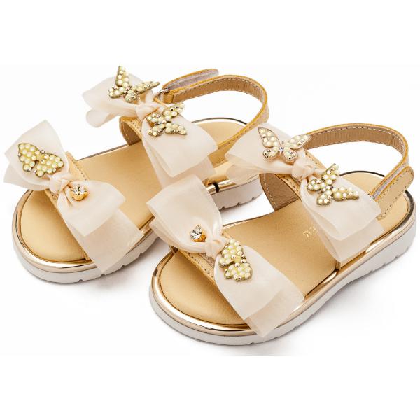 Βαπτιστικά Δερμάτινα Πέδιλα BABYWALKER Κίτρινο LU6119