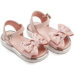 Βαπτιστικά Δερμάτινα Πέδιλα BABYWALKER Ροζ LU6122