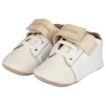 Παπούτσια Βαπτιστικά Δερμάτινα Sneakers Αγκαλιάς BABYWALKER Εκρού MI1092