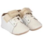 Παπούτσια Βαπτιστικά Δερμάτινα Sneakers Αγκαλιάς BABYWALKER Εκρού MI1092