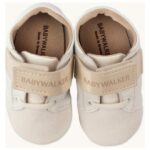Παπούτσια Βαπτιστικά Δερμάτινα Sneakers Αγκαλιάς BABYWALKER Εκρού MI1092