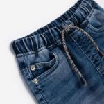 Σετ καλοκαιρινό μπλούζα-βερμούδα φούτερ τζιν για αγόρι σε χρώμα μπλε FUNKY 125-302104-1