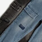 Παντελόνι φούτερ τζιν cargo για αγόρι σε χρώμα μπλε FUNKY 125-312100-2