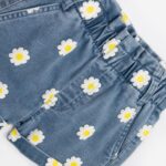 Σετ καλοκαιρινό τζιν σορτς για κορίτσι σε χρώμα ροζ-μπλε FUNKY 125-726105-1