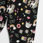 Κολάν κάπρι για κορίτσι σε χρώμα μαύρο FUNKY 125-734103-1