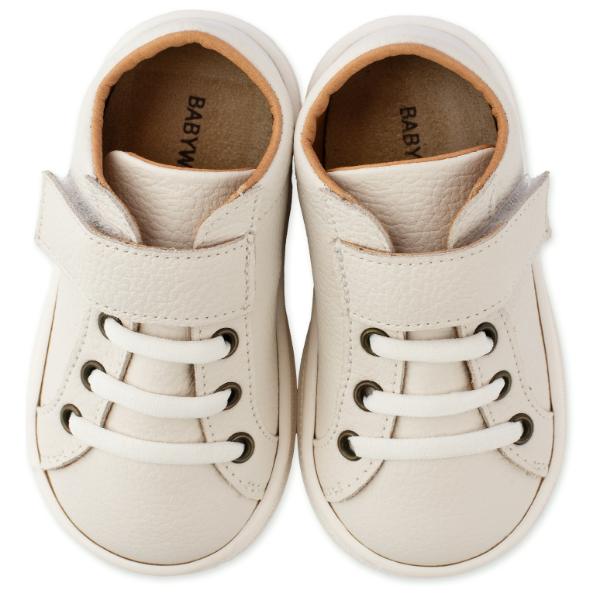 Παπούτσια Βαπτιστικά Δερμάτινα Sneakers BABYWALKER Εκρού BS3062