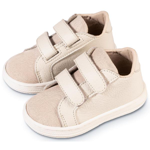 Παπούτσια Βαπτιστικά Δερμάτινα Sneakers BABYWALKER Εκρού BS3080