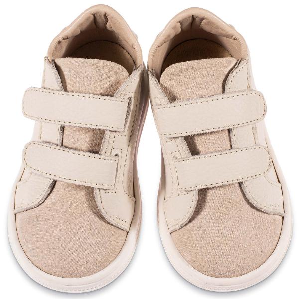 Παπούτσια Βαπτιστικά Δερμάτινα Sneakers BABYWALKER Εκρού BS3080