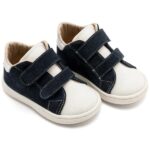 Παπούτσια Βαπτιστικά Δερμάτινα Sneakers BABYWALKER Μπλε-Λευκό BS3085