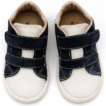 Παπούτσια Βαπτιστικά Δερμάτινα Sneakers BABYWALKER Μπλε-Λευκό BS3085