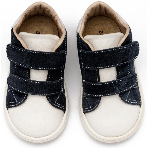 Παπούτσια Βαπτιστικά Δερμάτινα Sneakers BABYWALKER Μπλε-Λευκό BS3085