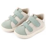 Παπούτσια Βαπτιστικά Δερμάτινα Sneakers BABYWALKER Λευκό-Γαλάζιο BS3085
