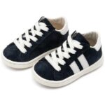 Παπούτσια Βαπτιστικά Καστόρινα Sneakers BABYWALKER Μπλε-Λευκό BS3086