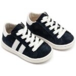 Παπούτσια Βαπτιστικά Καστόρινα Sneakers BABYWALKER Μπλε-Λευκό BS3086