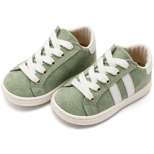 Παπούτσια Βαπτιστικά Καστόρινα Sneakers BABYWALKER Μέντα-Λευκό BS3086