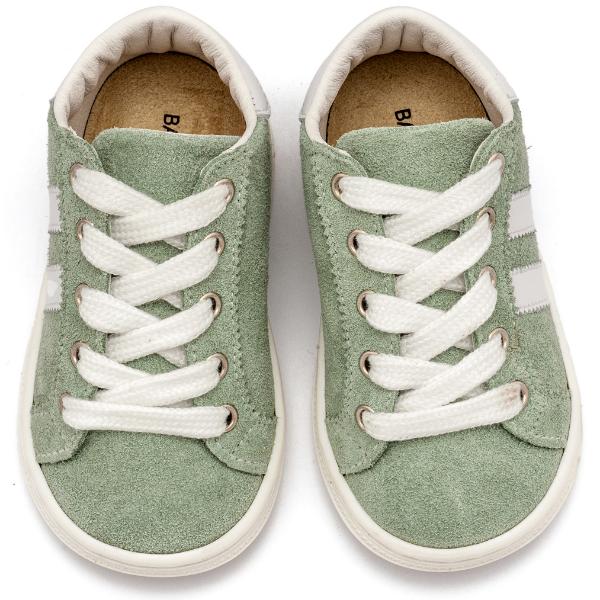 Παπούτσια Βαπτιστικά Καστόρινα Sneakers BABYWALKER Μέντα-Λευκό BS3086