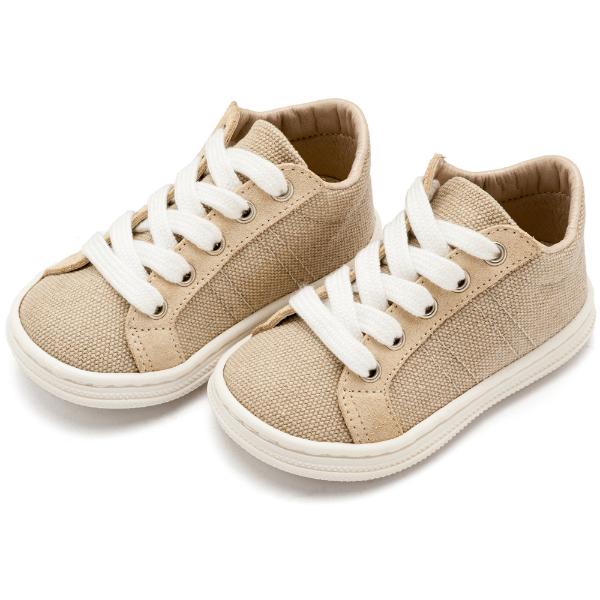 Παπούτσια Βαπτιστικά Υφασμάτινα Sneakers BABYWALKER Μπεζ BS3087