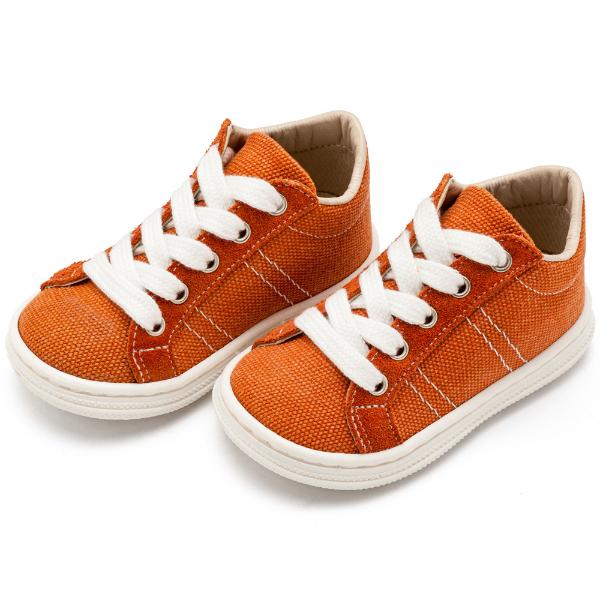 Παπούτσια Βαπτιστικά Υφασμάτινα Sneakers BABYWALKER Κεραμιδί BS3087
