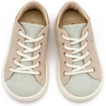 Παπούτσια Βαπτιστικά Υφασμάτινα Sneakers BABYWALKER Μπεζ-Μέντα BS3088