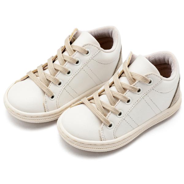 Παπούτσια Βαπτιστικά Δερμάτινα Sneakers BABYWALKER Λευκό BS3090
