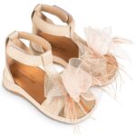 Βαπτιστικά Δερμάτινα Πέδιλα BABYWALKER Εκρού-Nude BS3588