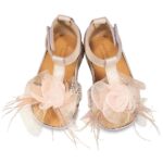 Βαπτιστικά Δερμάτινα Πέδιλα BABYWALKER Εκρού-Nude BS3588