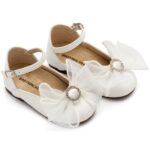 Βαπτιστικές Δερμάτινες Μπαλαρίνες BABYWALKER Λευκό BS3590