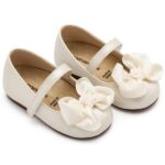 Βαπτιστικές Δερμάτινες Μπαλαρίνες BABYWALKER Εκρού BS3595