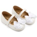 Βαπτιστικές Δερμάτινες Μπαλαρίνες BABYWALKER Λευκό BS3595