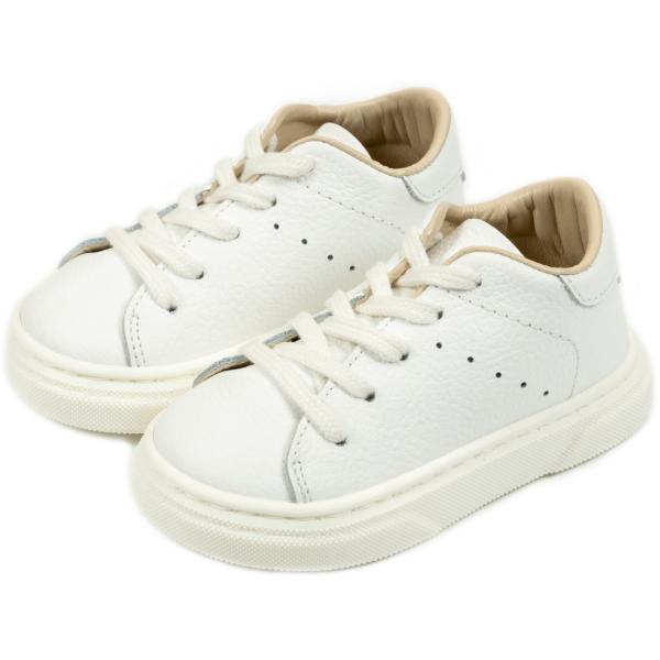 Παπούτσια Βαπτιστικά Δερμάτινα Sneakers BABYWALKER Λευκό BW4233