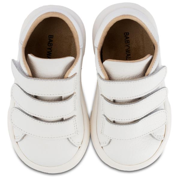 Παπούτσια Βαπτιστικά Δερμάτινα Sneakers BABYWALKER Λευκό BW4254