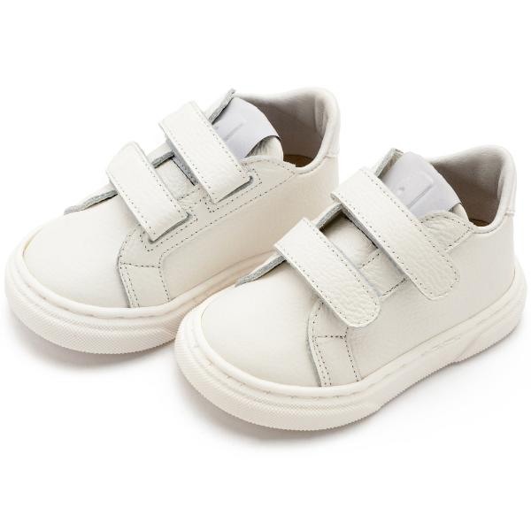 Παπούτσια Βαπτιστικά Δερμάτινα Sneakers BABYWALKER Λευκό BW4267