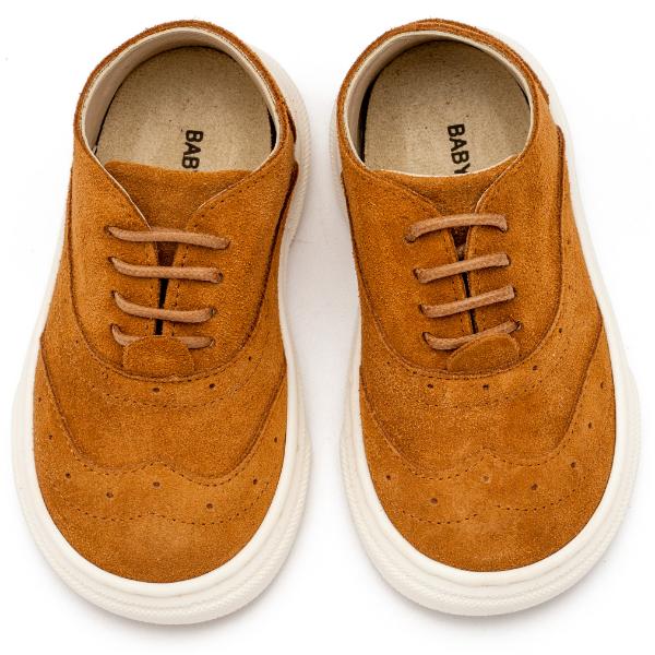 Παπούτσια Βαπτιστικά Καστόρινα Brogues BABYWALKER Ταμπά BW4296