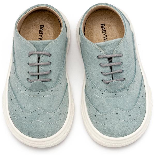 Παπούτσια Βαπτιστικά Καστόρινα Brogues BABYWALKER Γαλάζιο BW4296