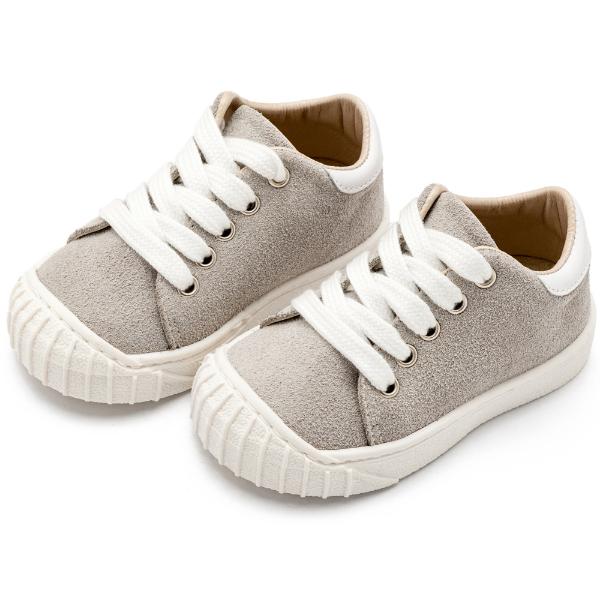 Παπούτσια Βαπτιστικά Καστόρινα Sneakers BABYWALKER Γκρι BW4301