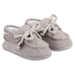 Παπούτσια Βαπτιστικά Καστόρινα Loafers Αγκαλιάς BABYWALKER Γκρι MI1116