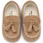 Παπούτσια Βαπτιστικά Καστόρινα Loafers Αγκαλιάς BABYWALKER Μπεζ MI1130