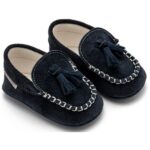Παπούτσια Βαπτιστικά Καστόρινα Loafers Αγκαλιάς BABYWALKER Μπλε MI1130